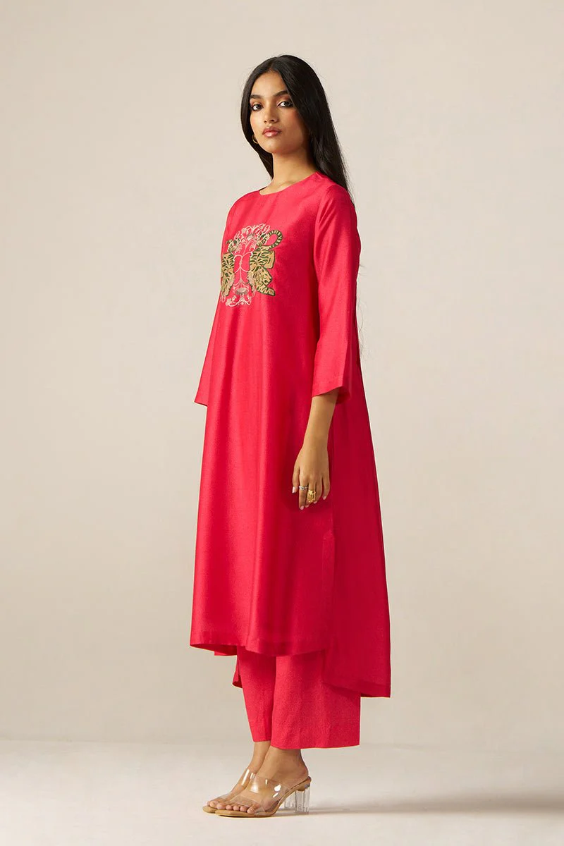 Azalea Pink Sherni Print Co-ord Set - Image 4
