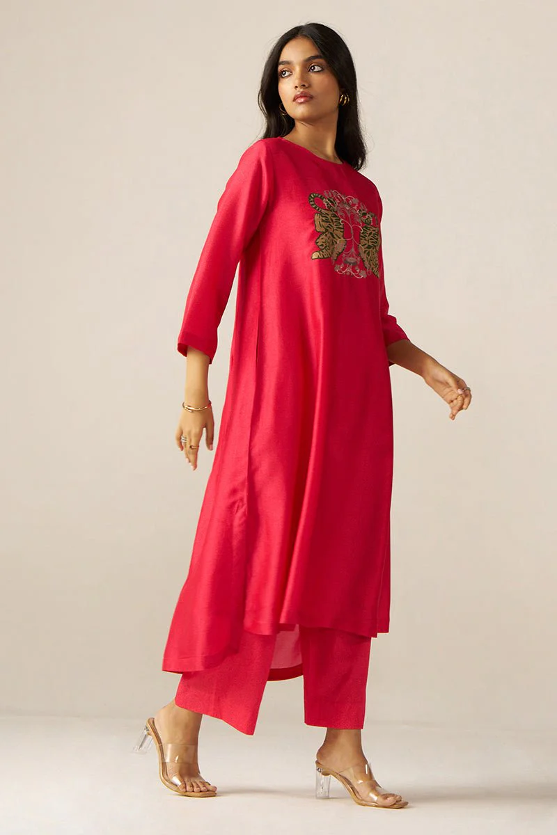 Azalea Pink Sherni Print Co-ord Set - Image 5