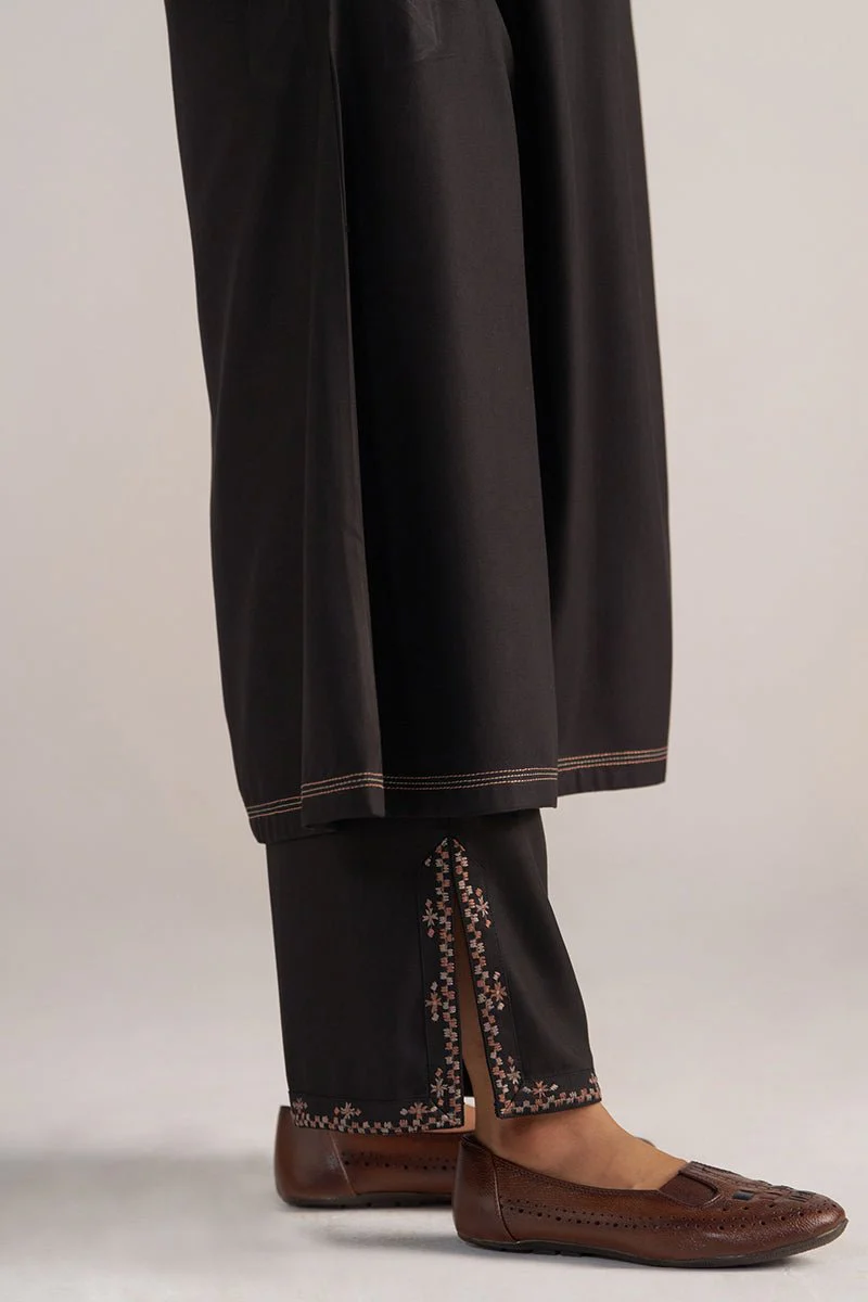 Black Pashmina Kurta Set - Image 10