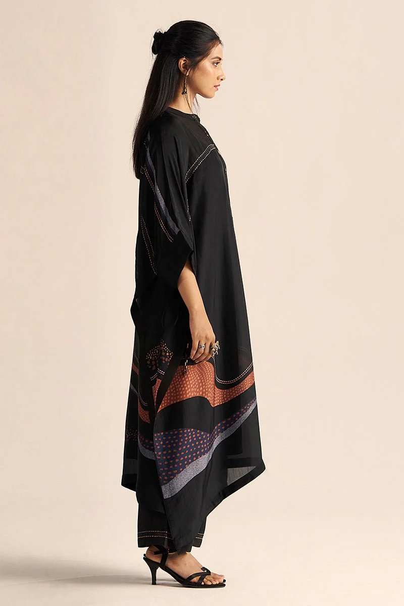 Black Silk Co-ord Set - Image 5