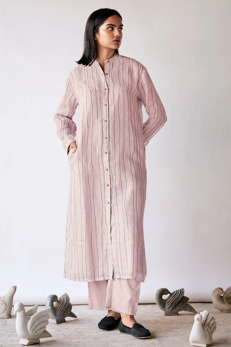 Mushroom Cream Linen Co-ord Set - Image 3