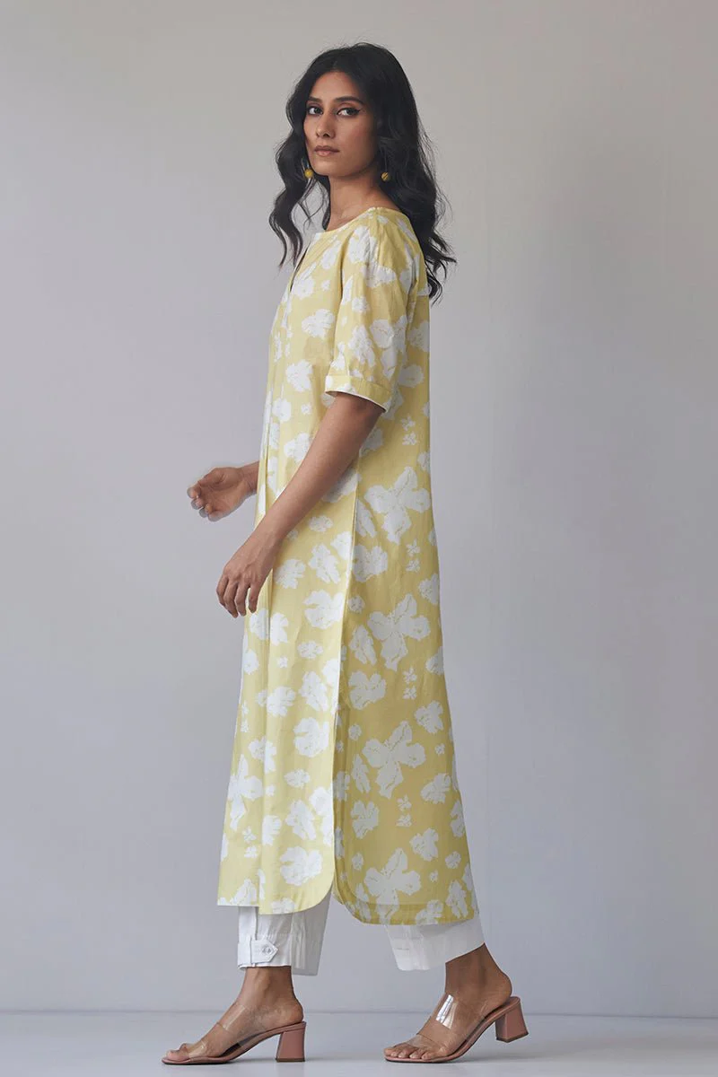 Muted Lime and White Cotton Co-ord Set - Image 4