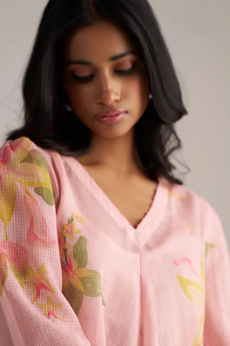 Powder Pink Kota Co-ord Set - Image 3