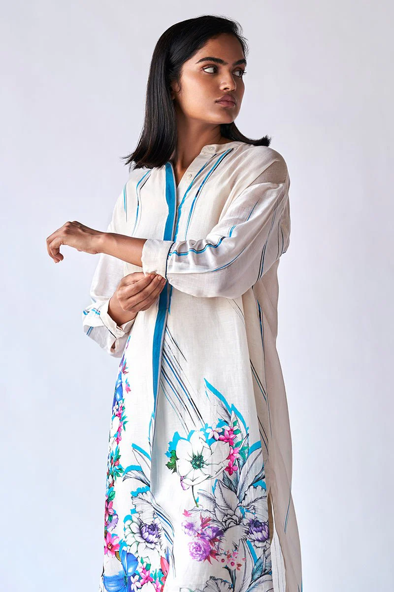 Tofu Cream Bemberg Silk Co-ord Set - Image 5